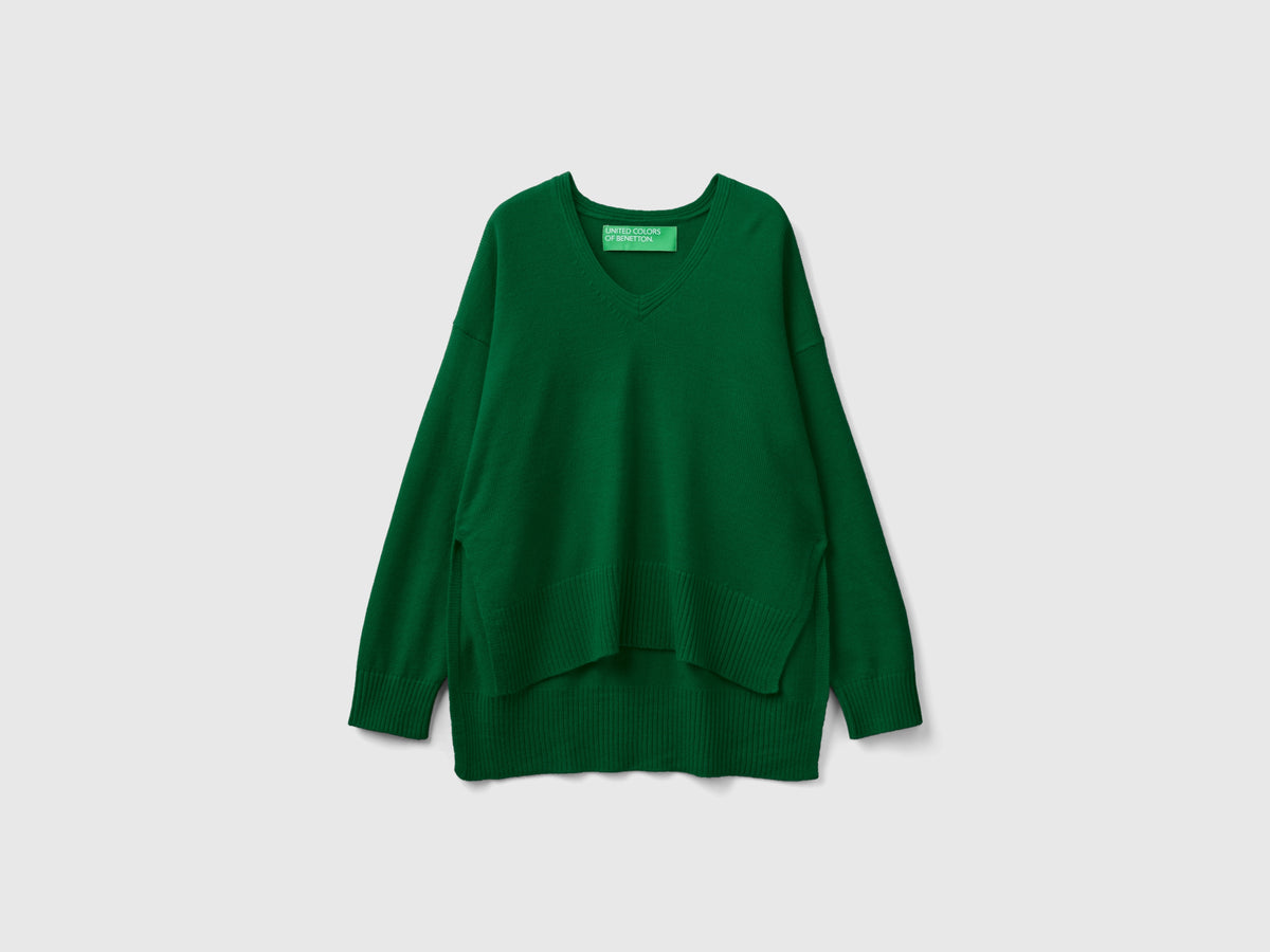 Maglia scollo a V over fit