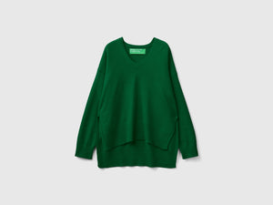 Maglia scollo a V over fit