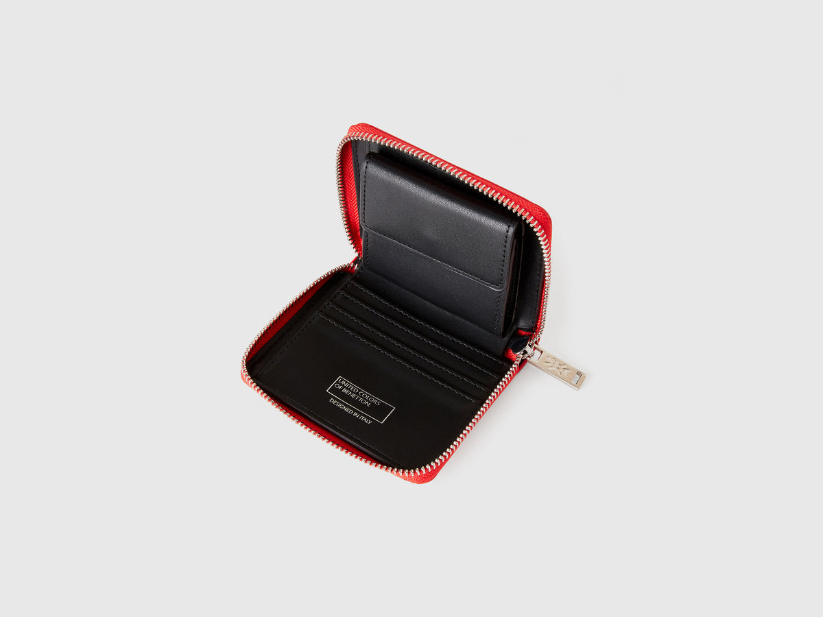 Portafoglio piccolo con zip