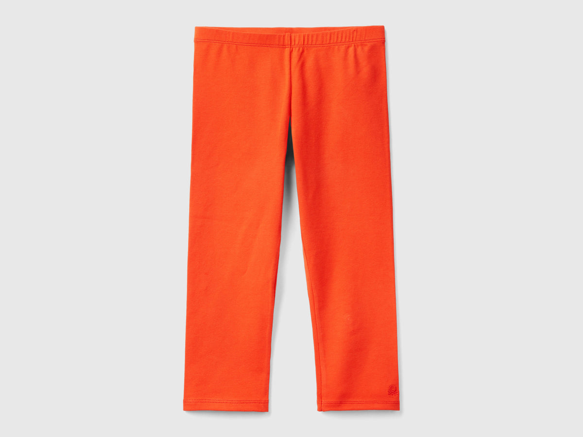 Leggings a 3/4 in cotone elasticizzato