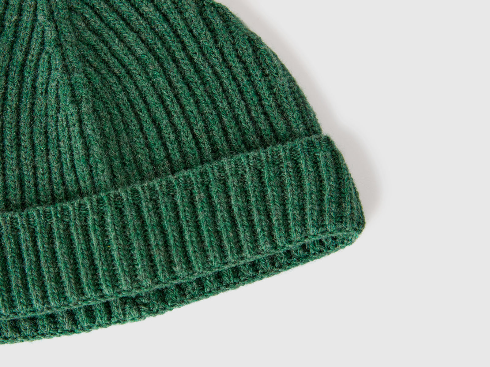 Berretto in pura lana vergine da uomo verde 3 | Benetton Outlet