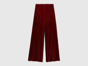 Pantaloni in velluto liscio