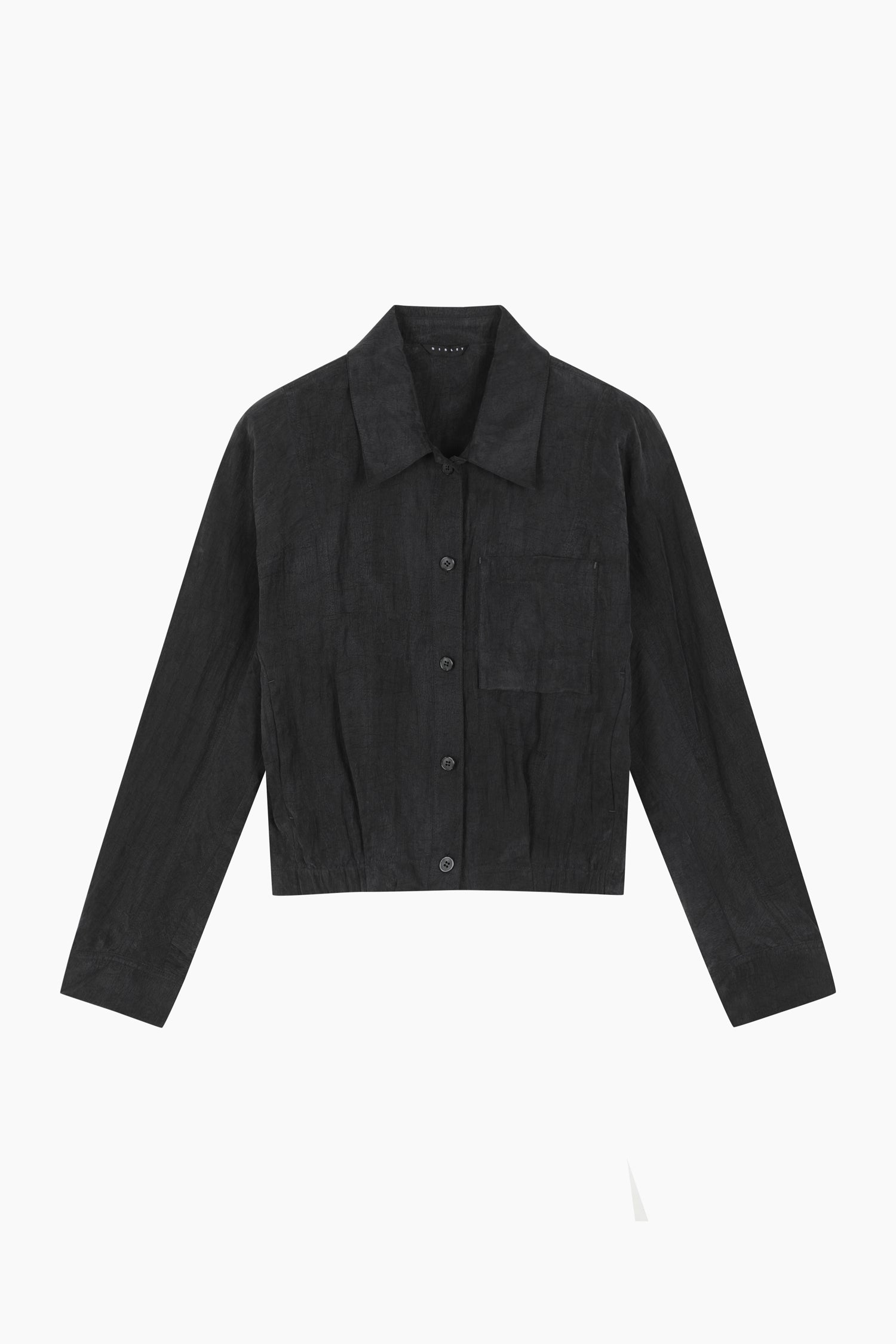 Giacca a camicia in tessuto fluida da donna marrone scuro | Sisley Outlet