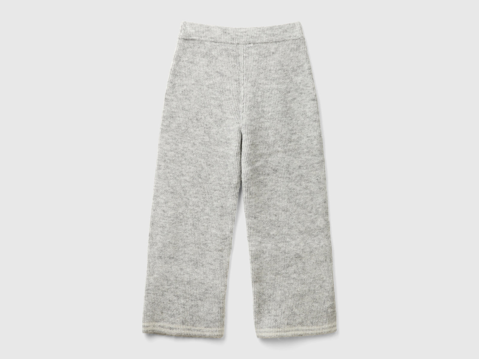 Knitted trousers da bambina grigio chiaro 2 | Benetton Outlet