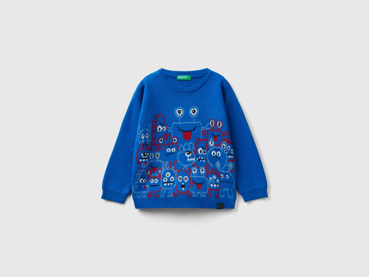 Maglione con grafiche mostri