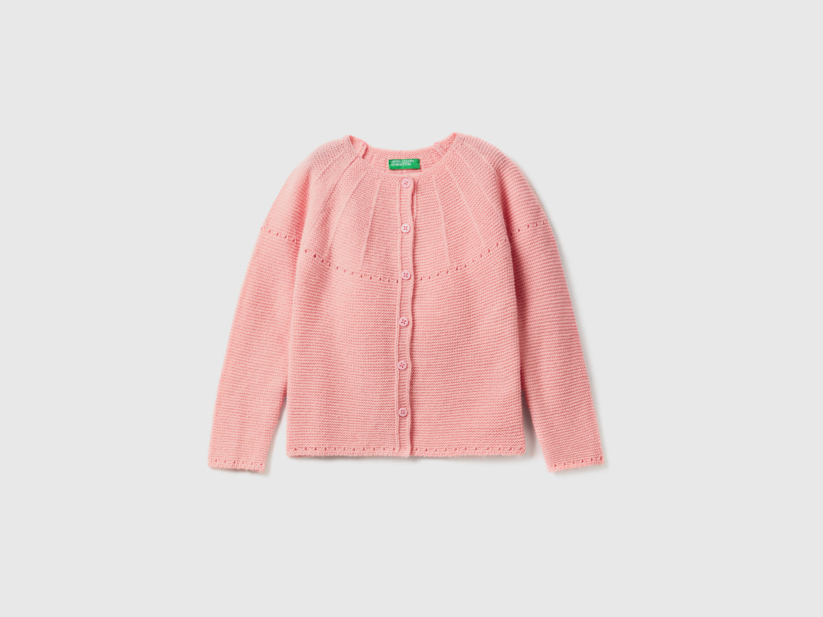 Cardigan con dettagli traforati