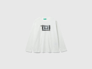 Calda t-shirt con stampa fotografica
