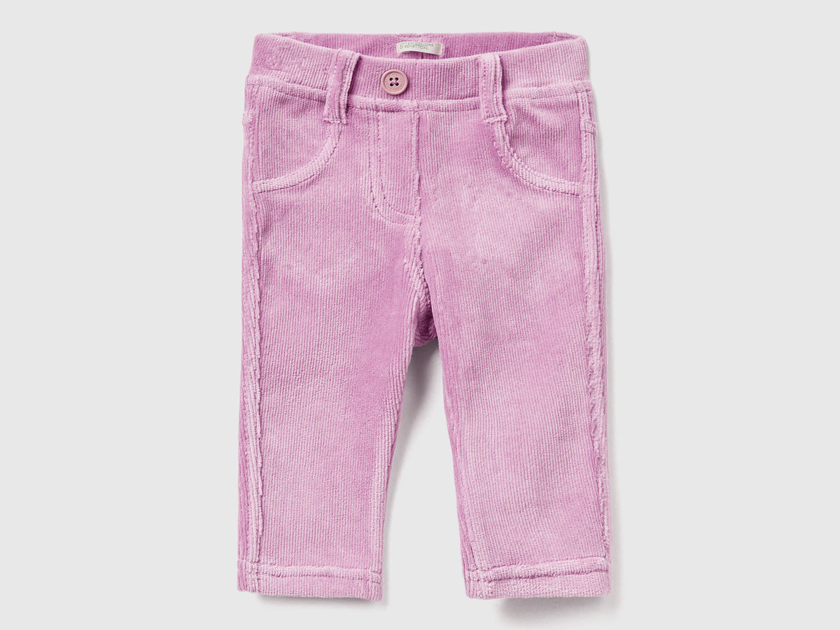 Pantaloni in ciniglia stretch