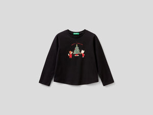 T-shirt con stampe natalizie