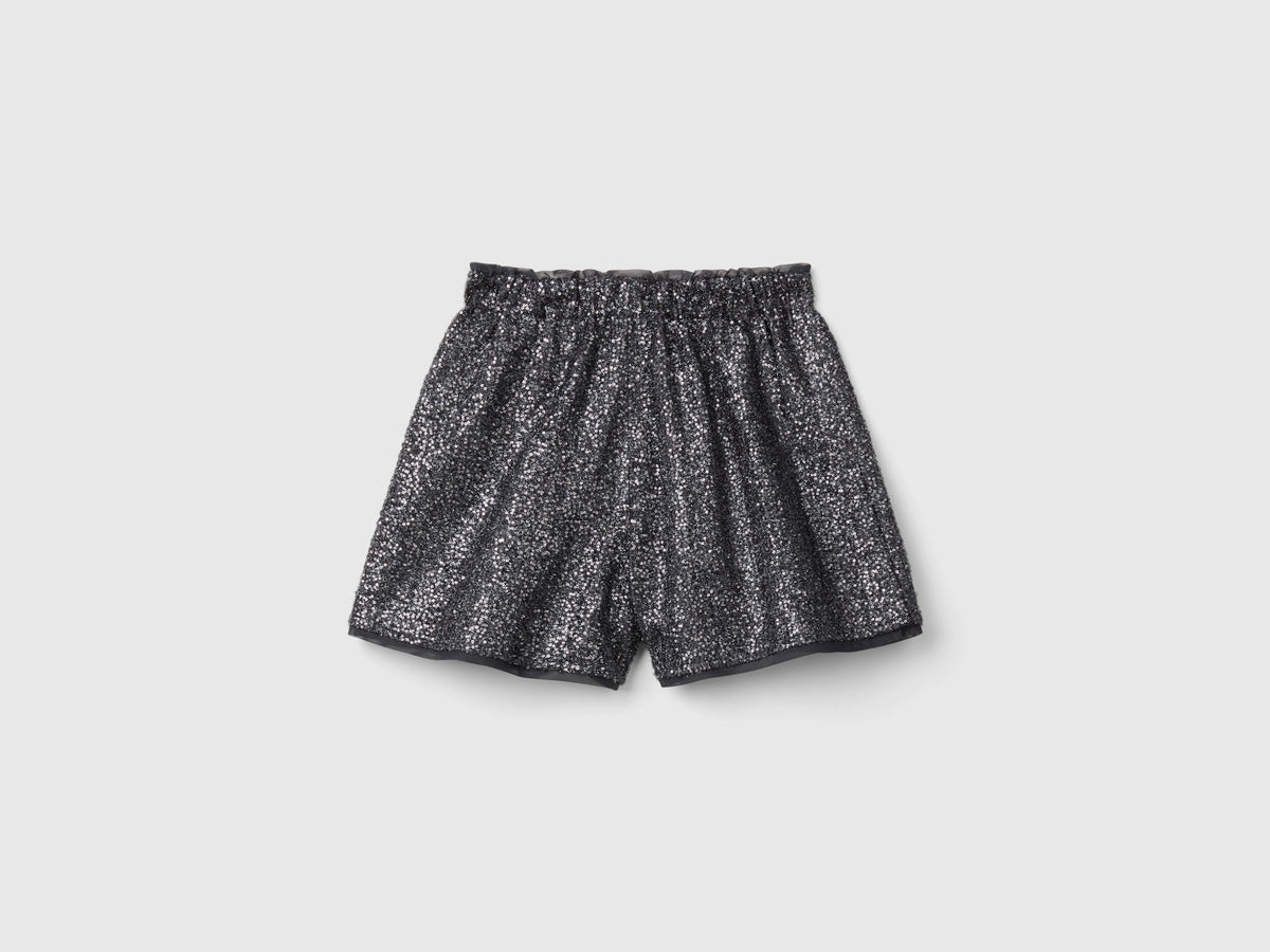 Shorts con paillettes