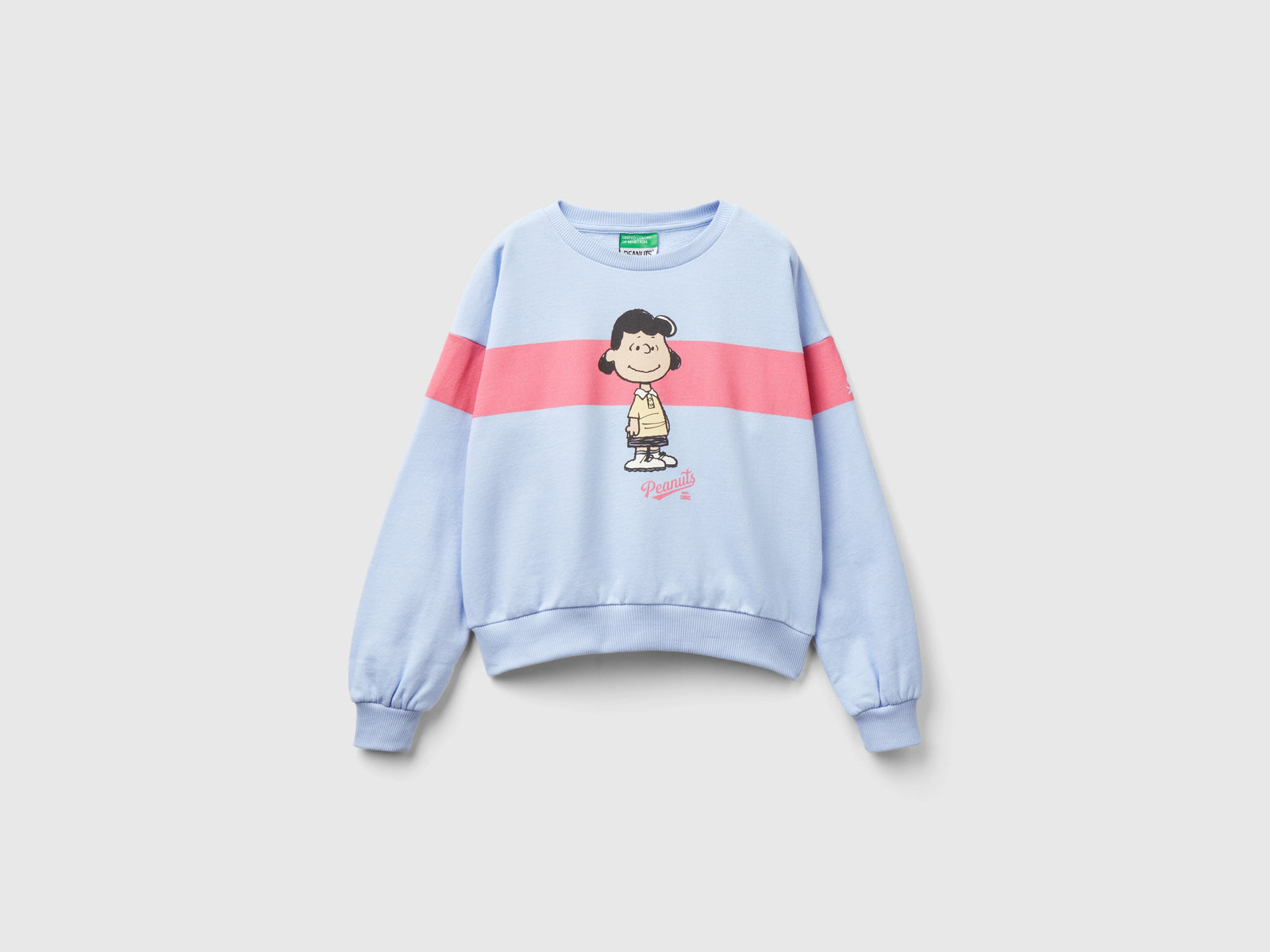 Felpa chiusa ©Peanuts da bambina blu | Benetton Outlet