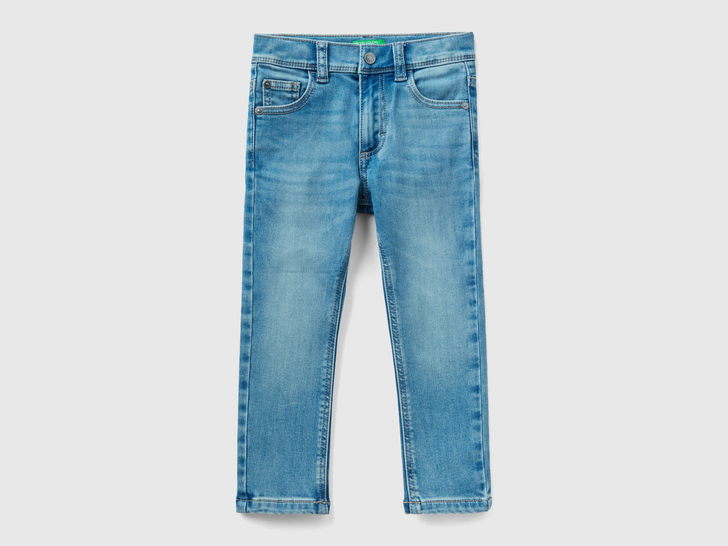 Jeans termici skinny fit da bimbo azzurro | Benetton Outlet