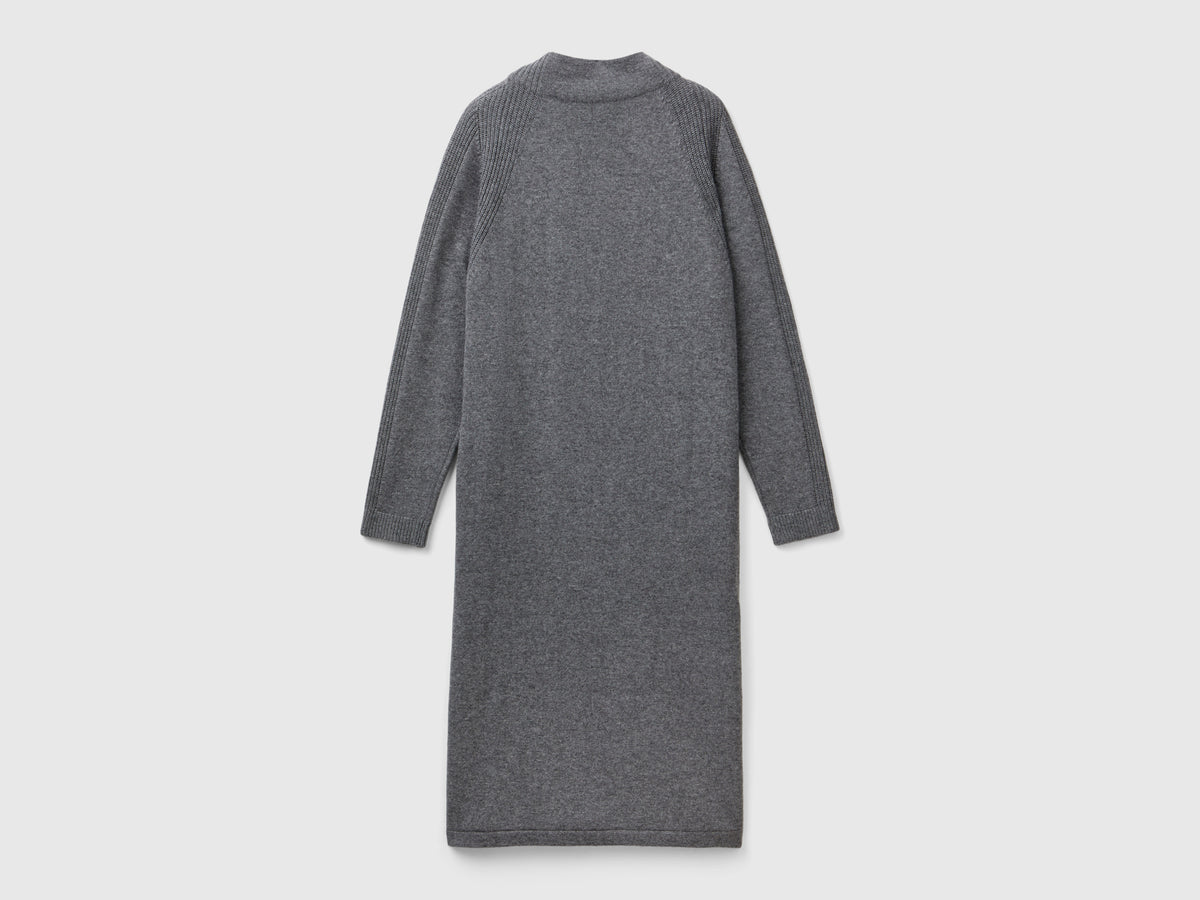 Vestito midi in misto cashmere
