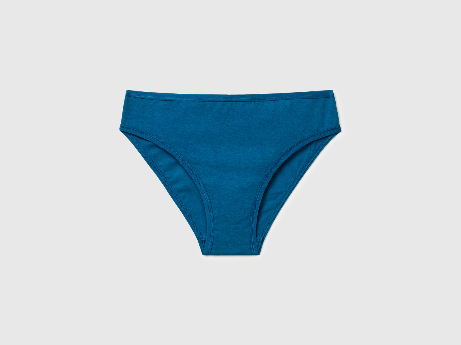 Slip in cotone stretch da donna verde ottanio | Benetton Outlet
