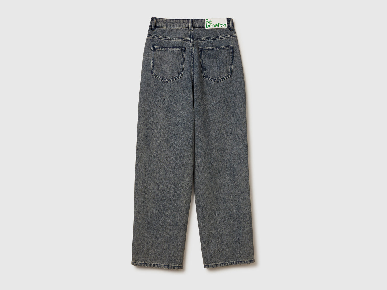 Jeans gamba dritta da donna grigio 2 | Benetton Outlet