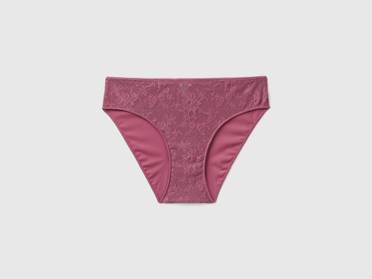 Slip in pizzo e microfibra