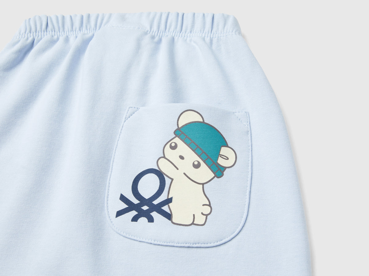 Warm sweatshirt trousers with pocket