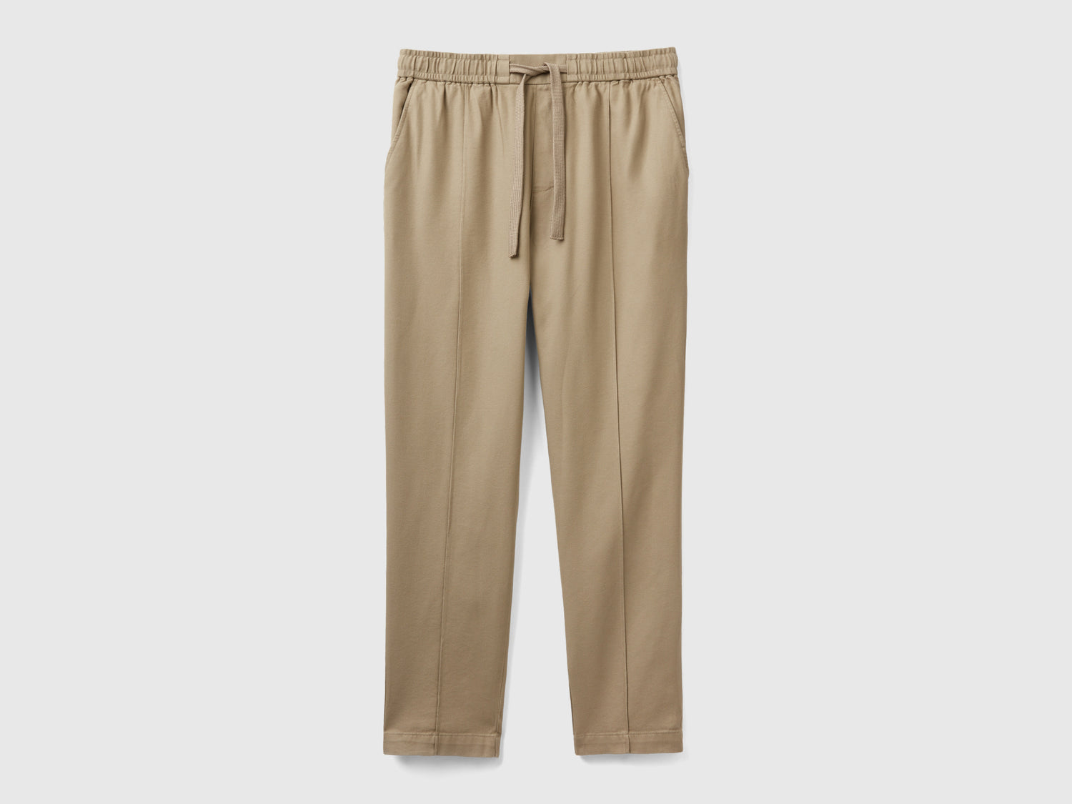 Joggers in misto cotone e Modal da uomo beige | Benetton Outlet
