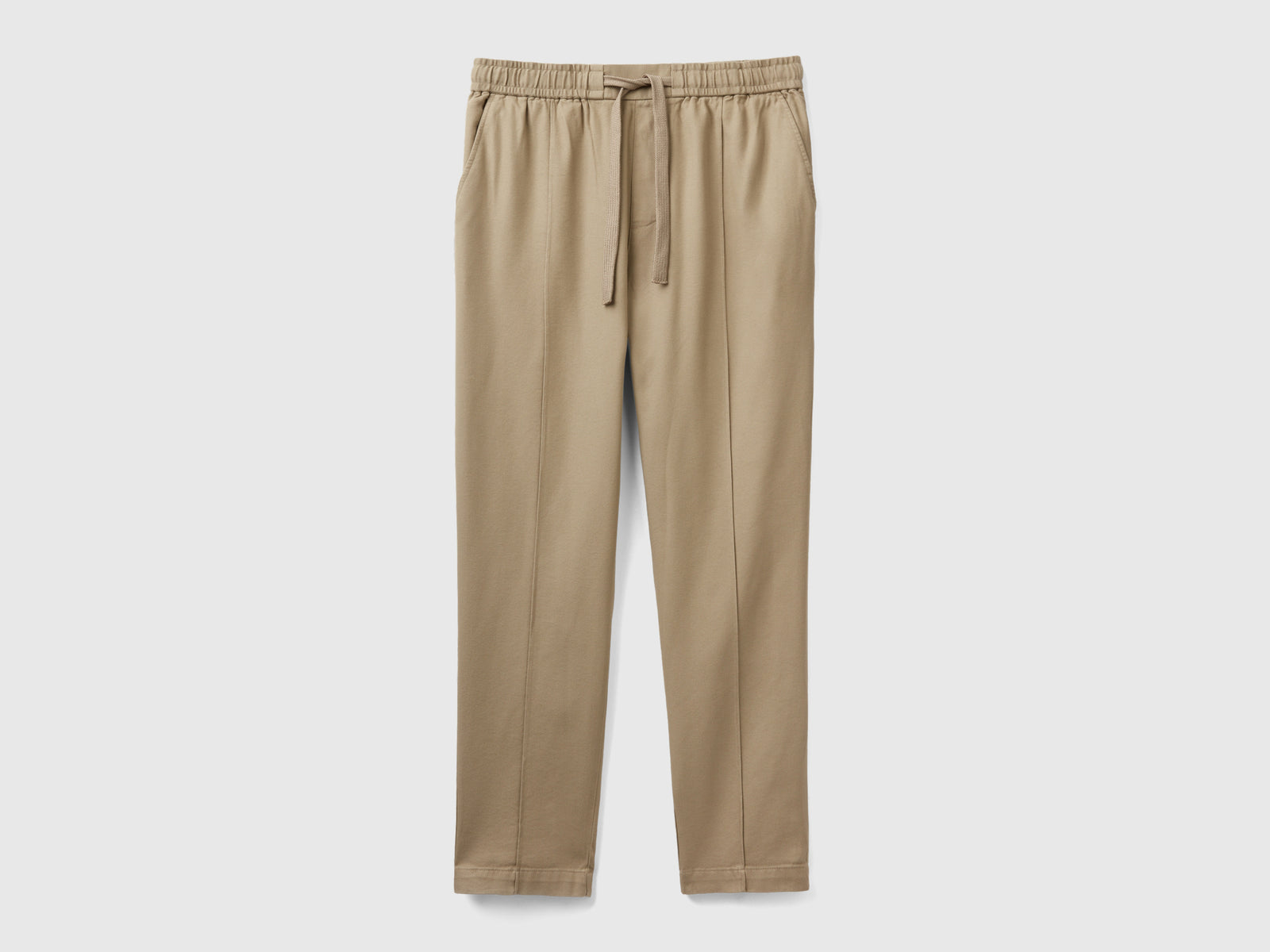 Joggers in misto cotone e Modal da uomo beige | Benetton Outlet
