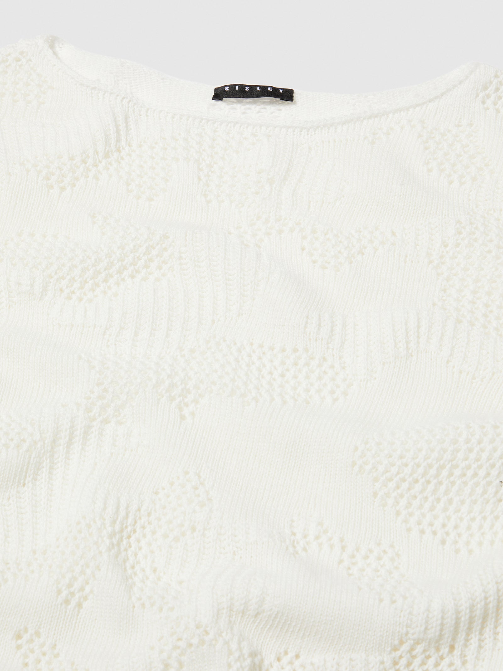 Maglia over da bambina bianco panna 2 | Sisley young Outlet