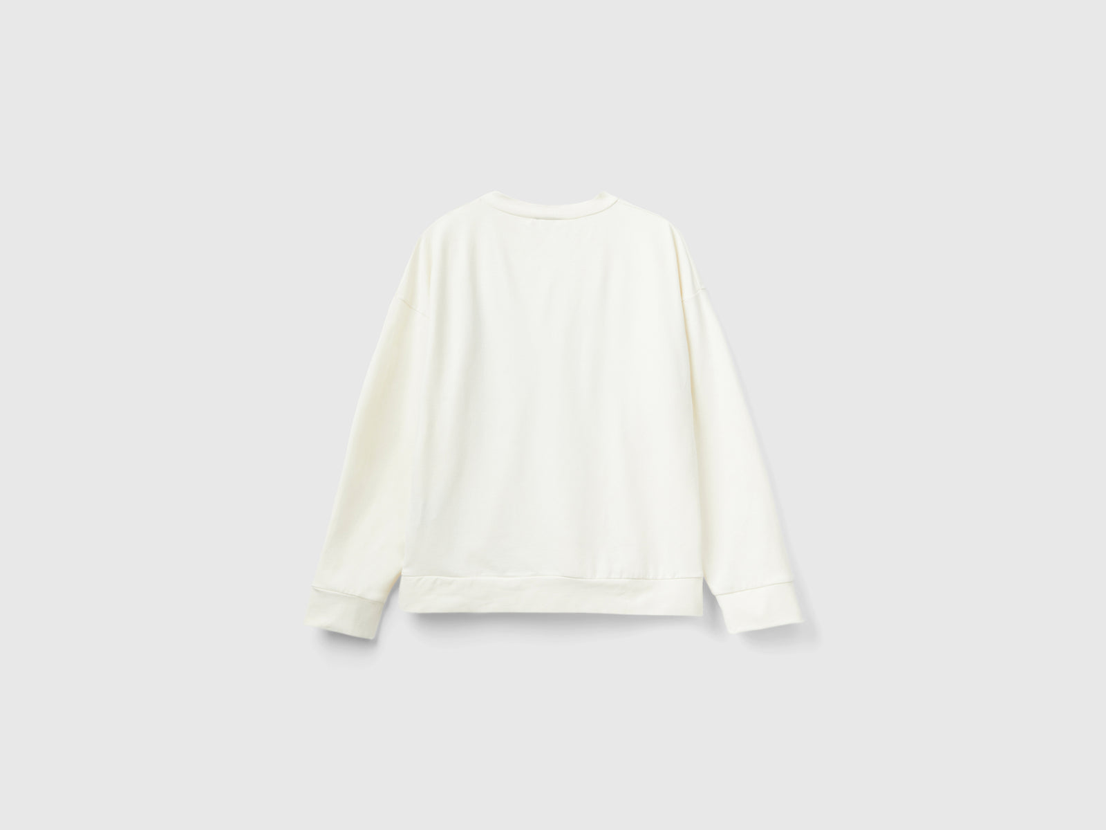 T-shirt con stampa panda da donna bianco panna 2 | Benetton Outlet