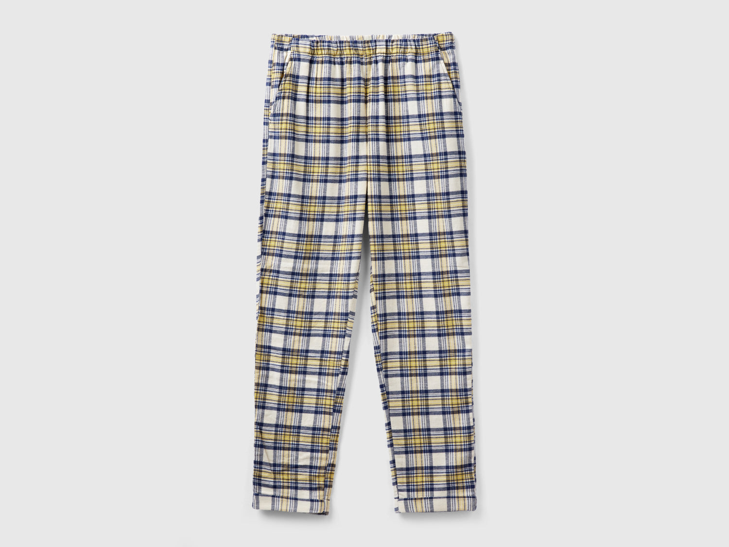 Pantaloni tartan e blu da donna multi-color | Benetton Outlet