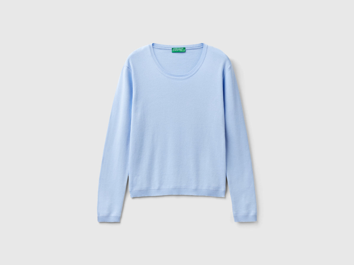 Maglia girocollo in puro cotone