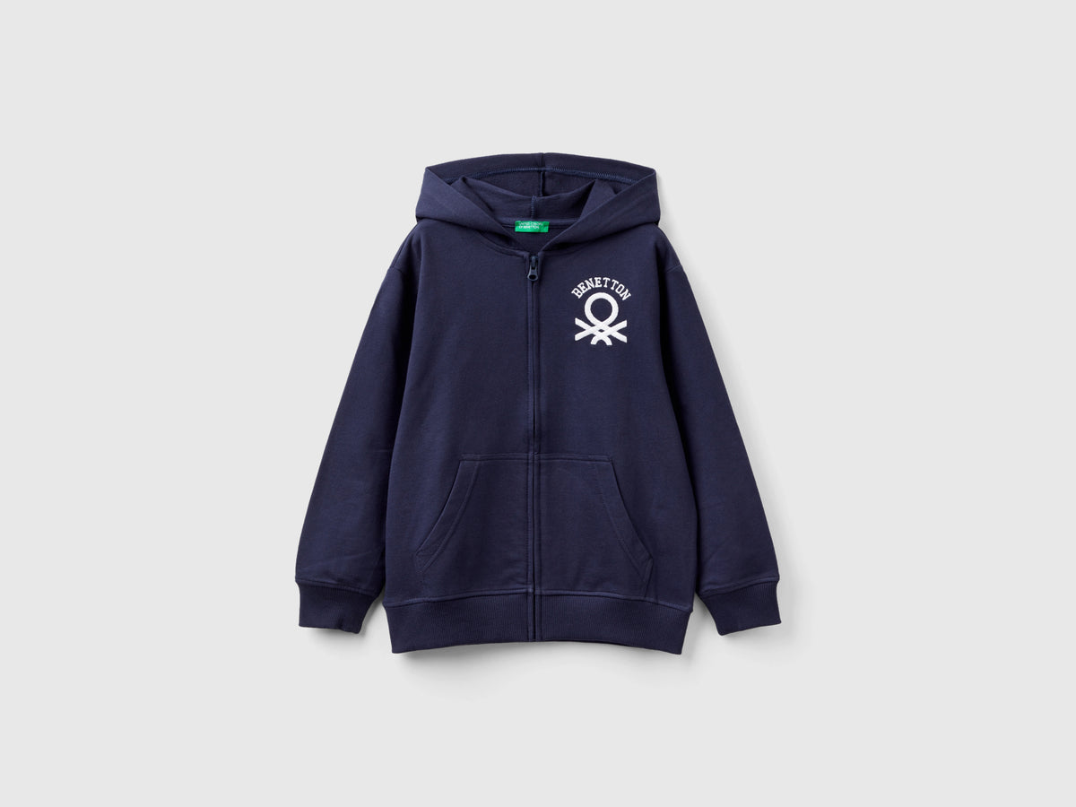 Felpa con zip e cappuccio