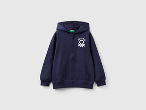 Felpa con zip e cappuccio