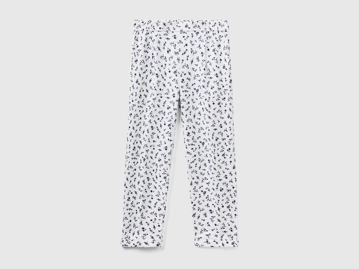 Pantaloni lunghi con stampa fantasia