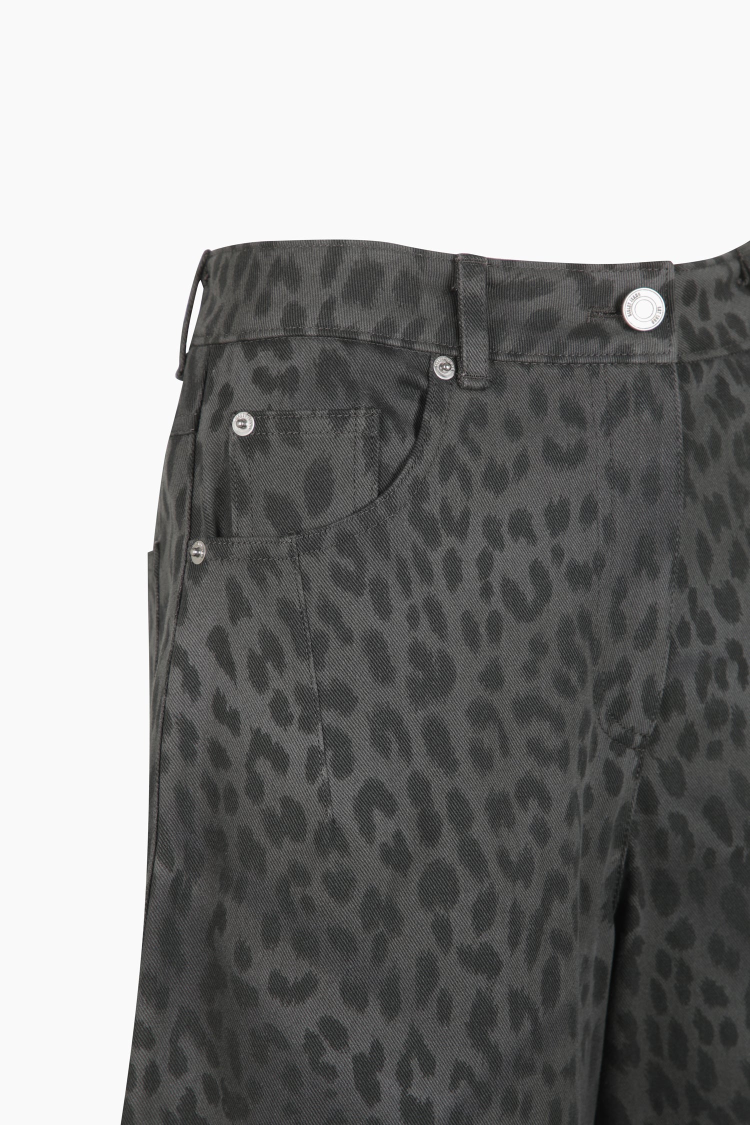 Pantaloni animalier da donna grigio chiaro 3 | Sisley Outlet