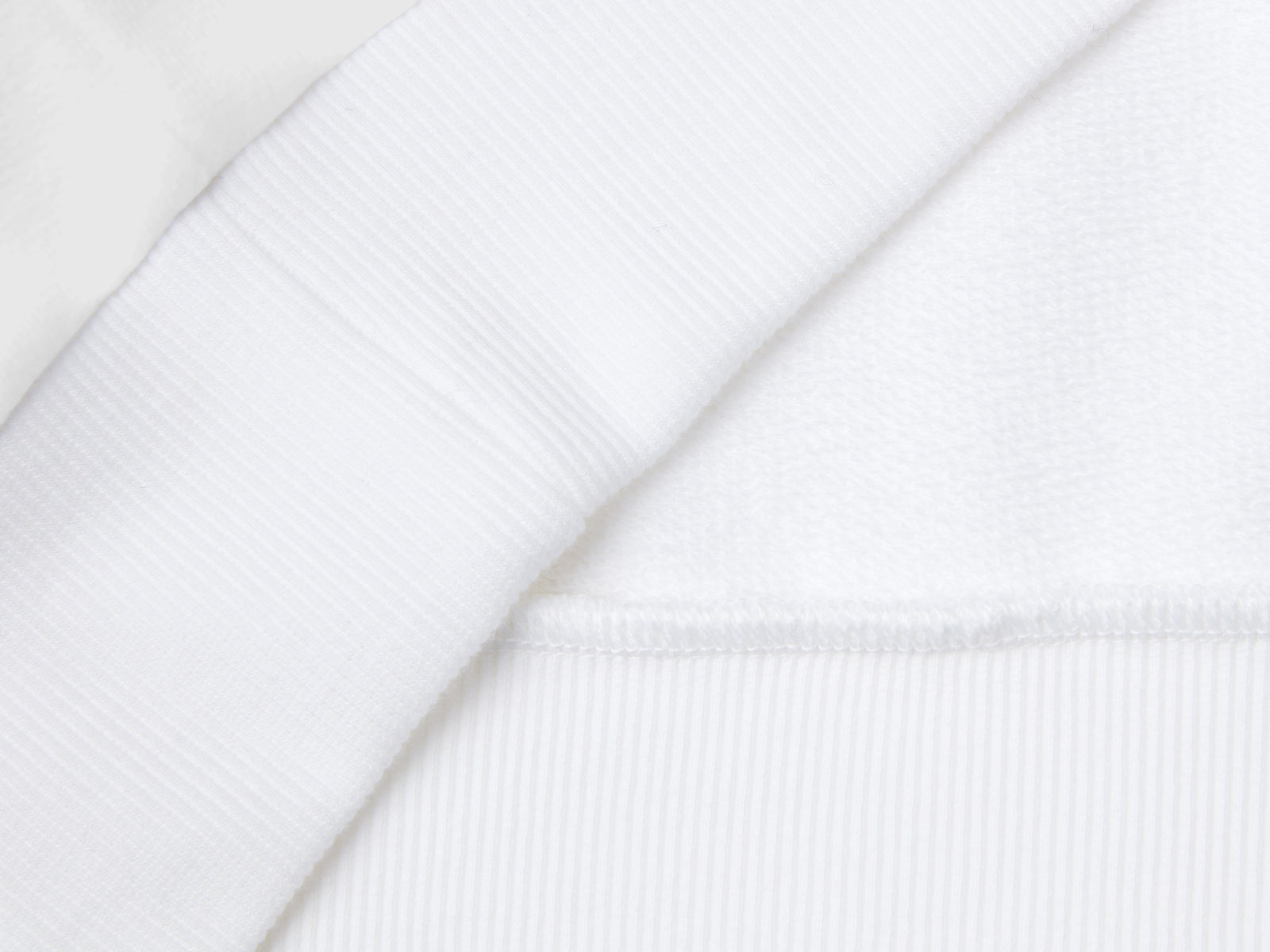 Felpa 100% cotone con stampa logo da donna bianco 3 | Benetton Outlet