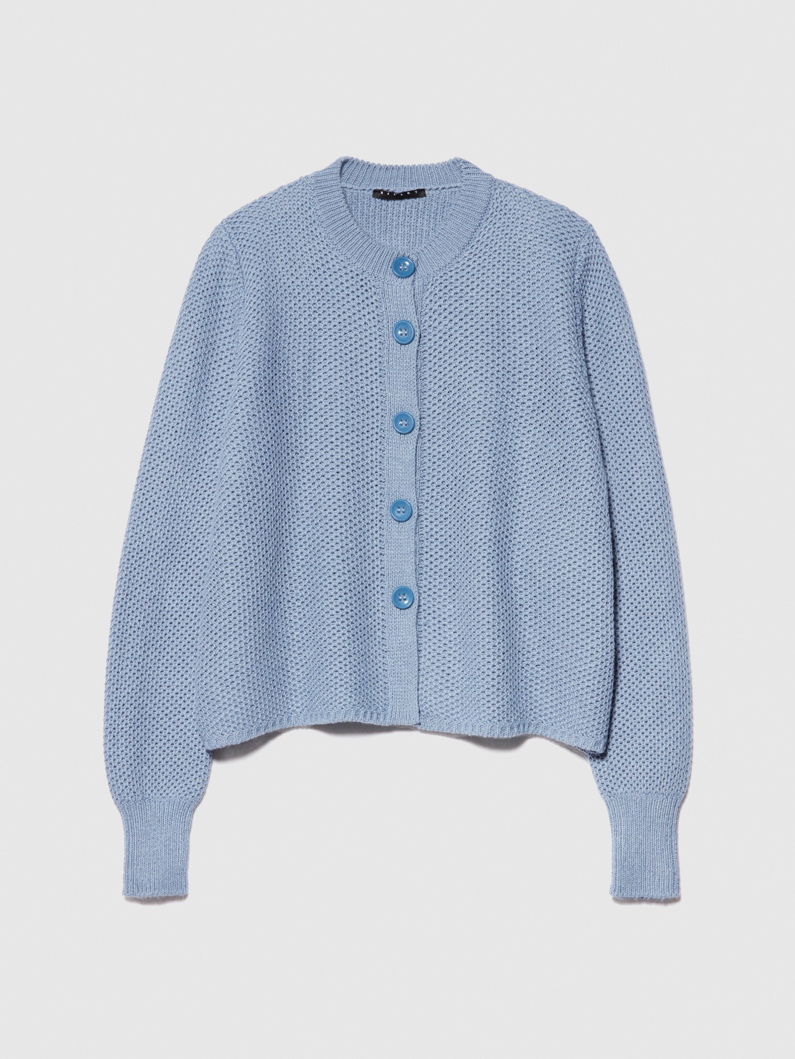 Cardigan con bottoni da donna azzurro | Sisley Outlet