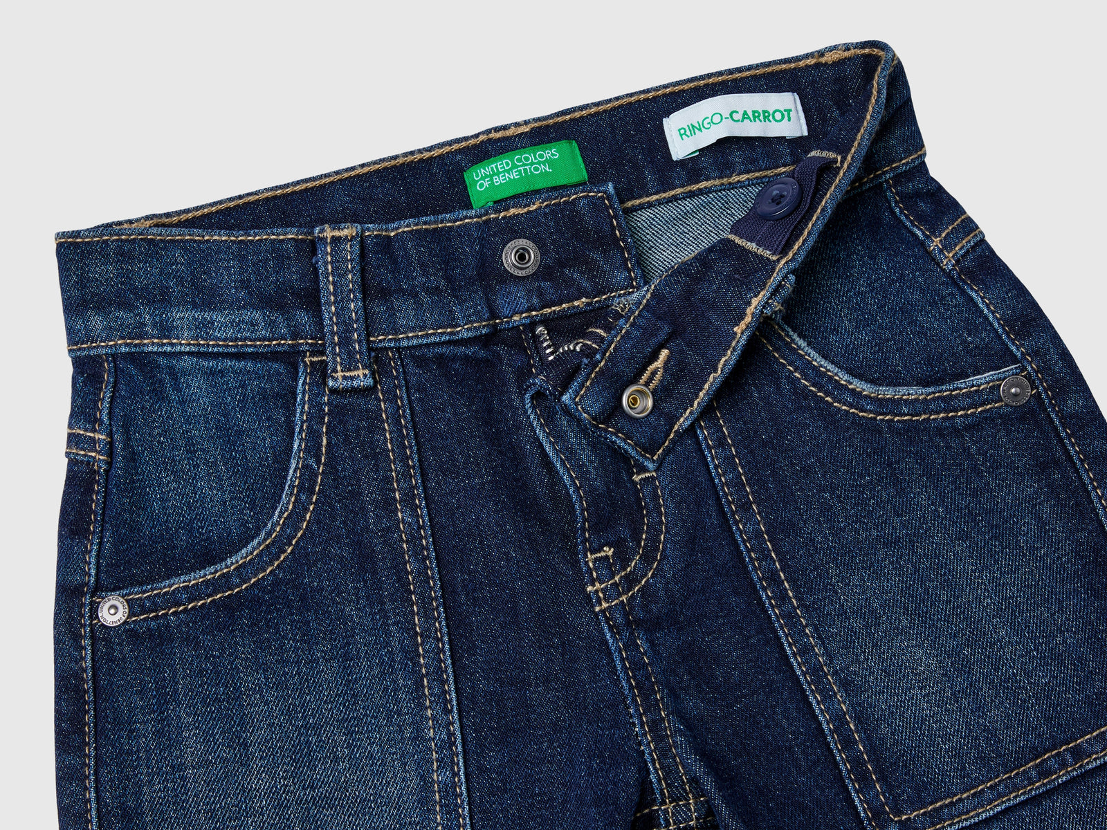 Jeans carrot fit da bimbo blu scuro 3 | Benetton Outlet