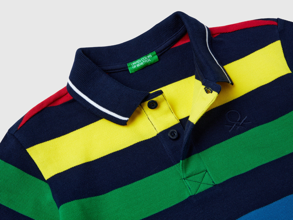 Polo manica corta a righe