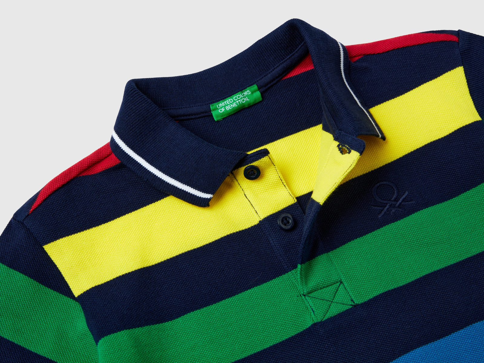 Polo manica corta a righe da bambino multi-color 2 | Benetton Outlet