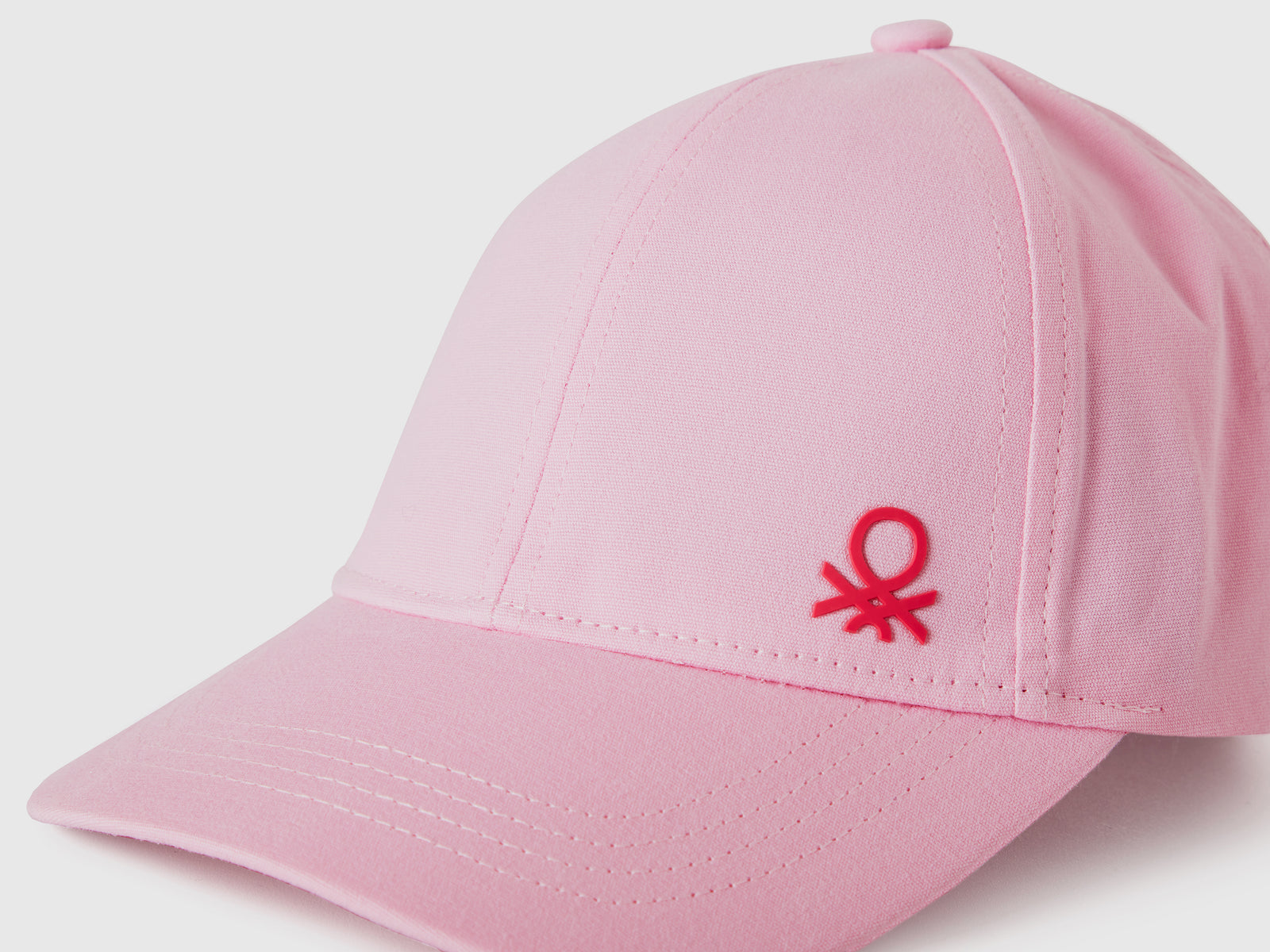 Cappellino con visiera da bimbo rosa 3 | Benetton Outlet