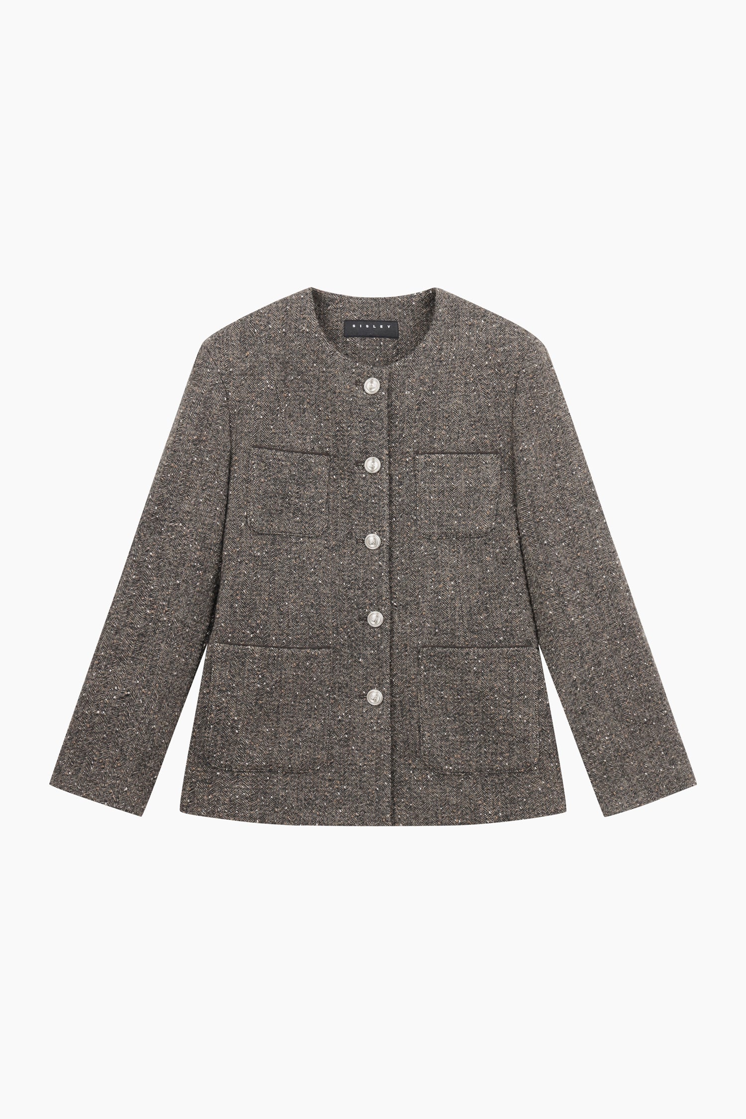 Giacca svasata da donna marrone scuro | Sisley Outlet
