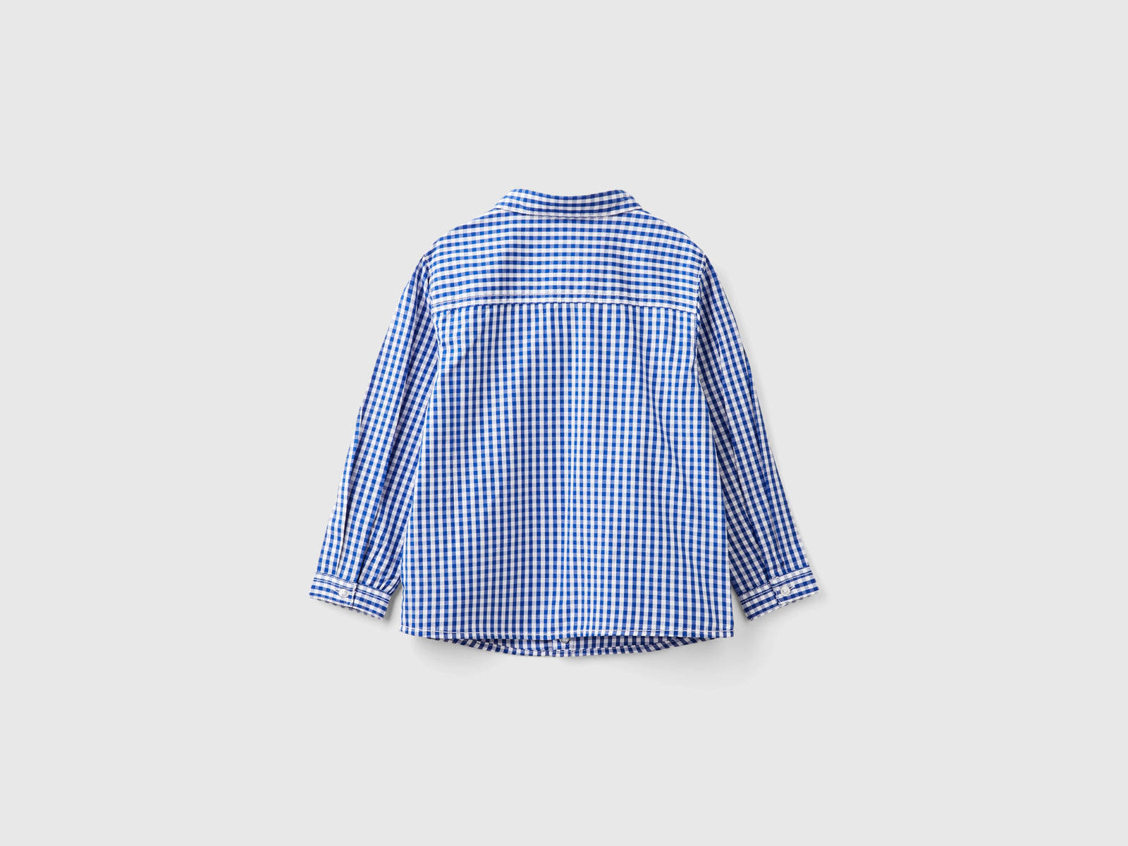 Camicia in puro cotone da bimbo bluette 2 | Benetton Outlet