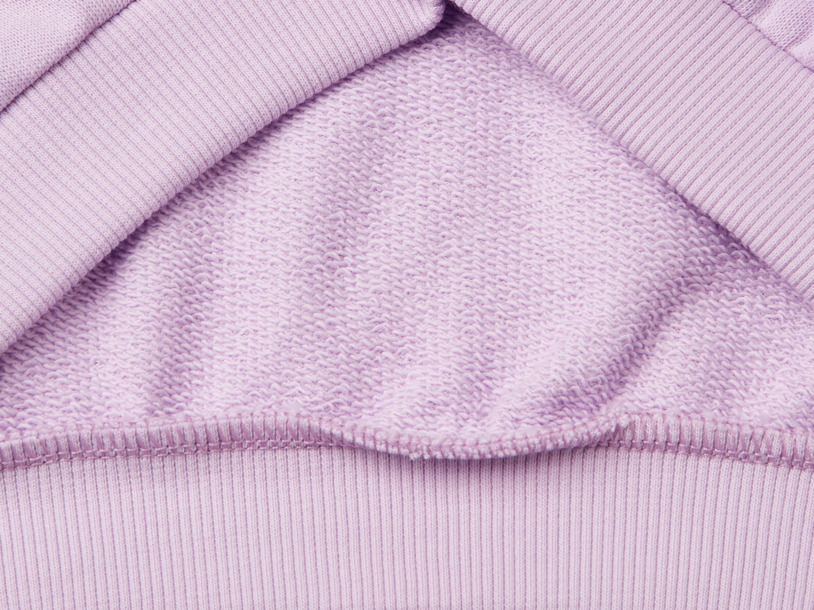 Felpa con cappuccio 100% cotone da bambina lilla 3 | Benetton Outlet