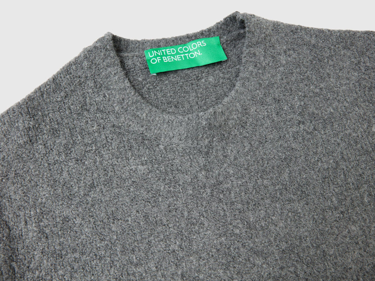 Maglia girocollo bouclé