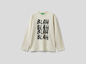 T-shirt manica lunga in caldo cotone