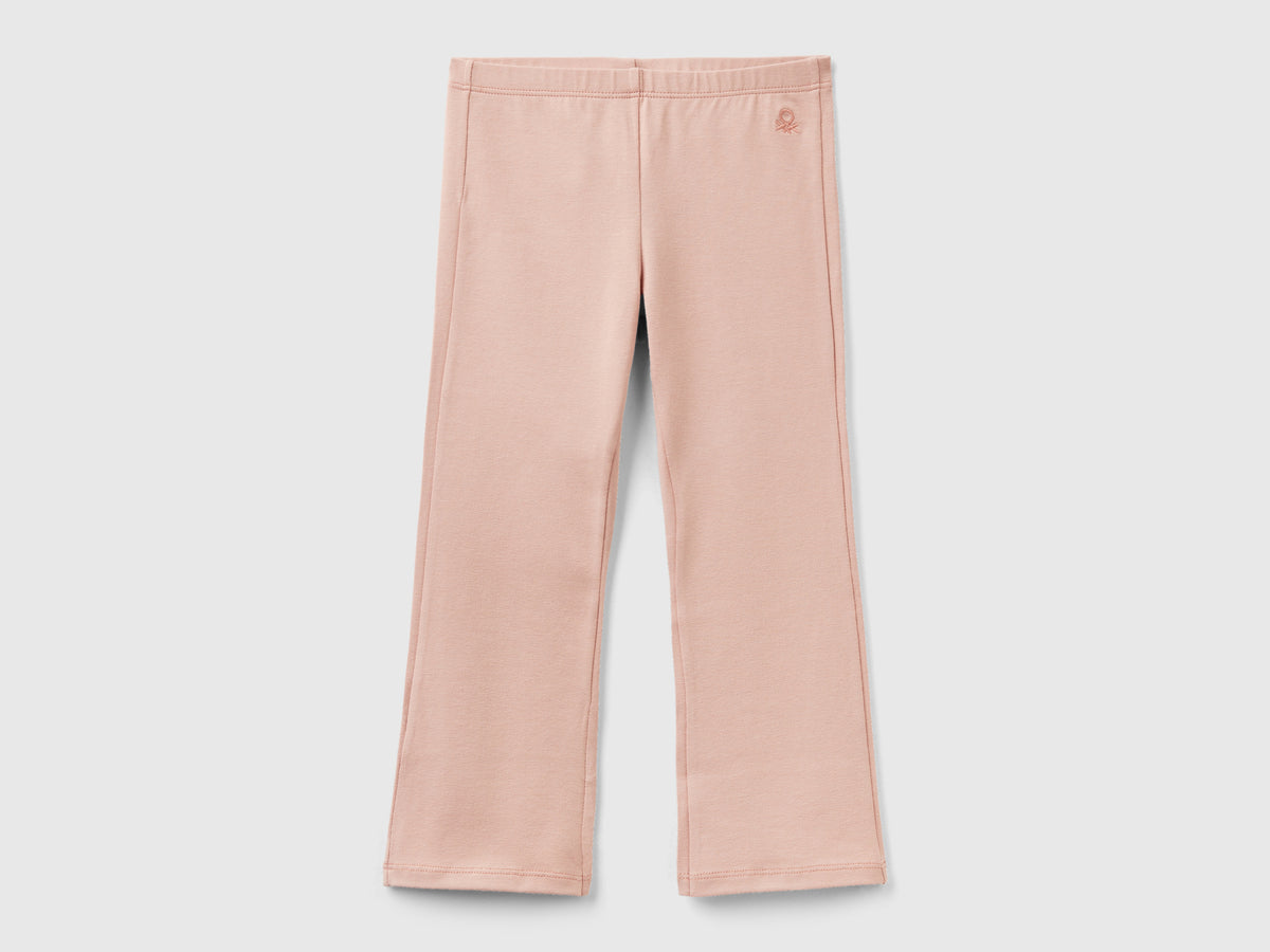 Leggings a zampa in cotone stretch