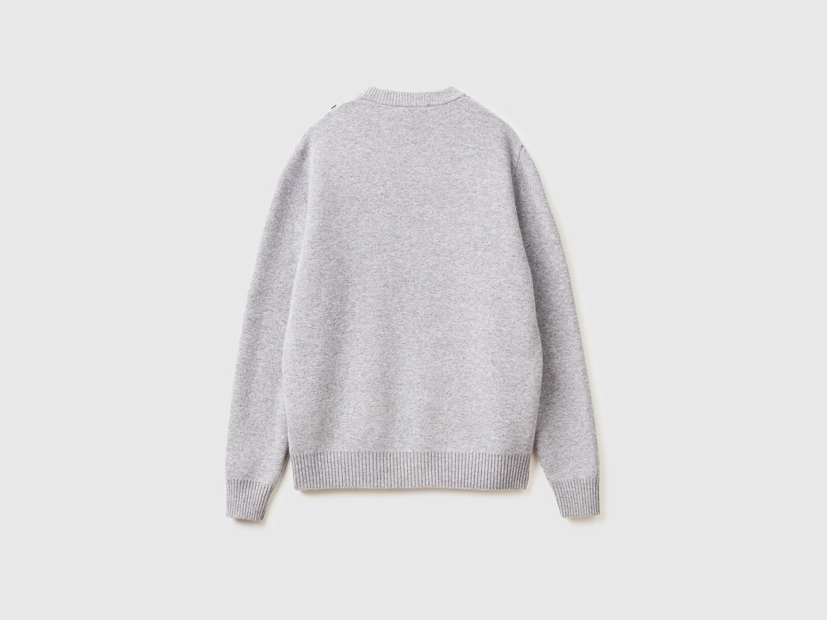 Maglione con grafica sci