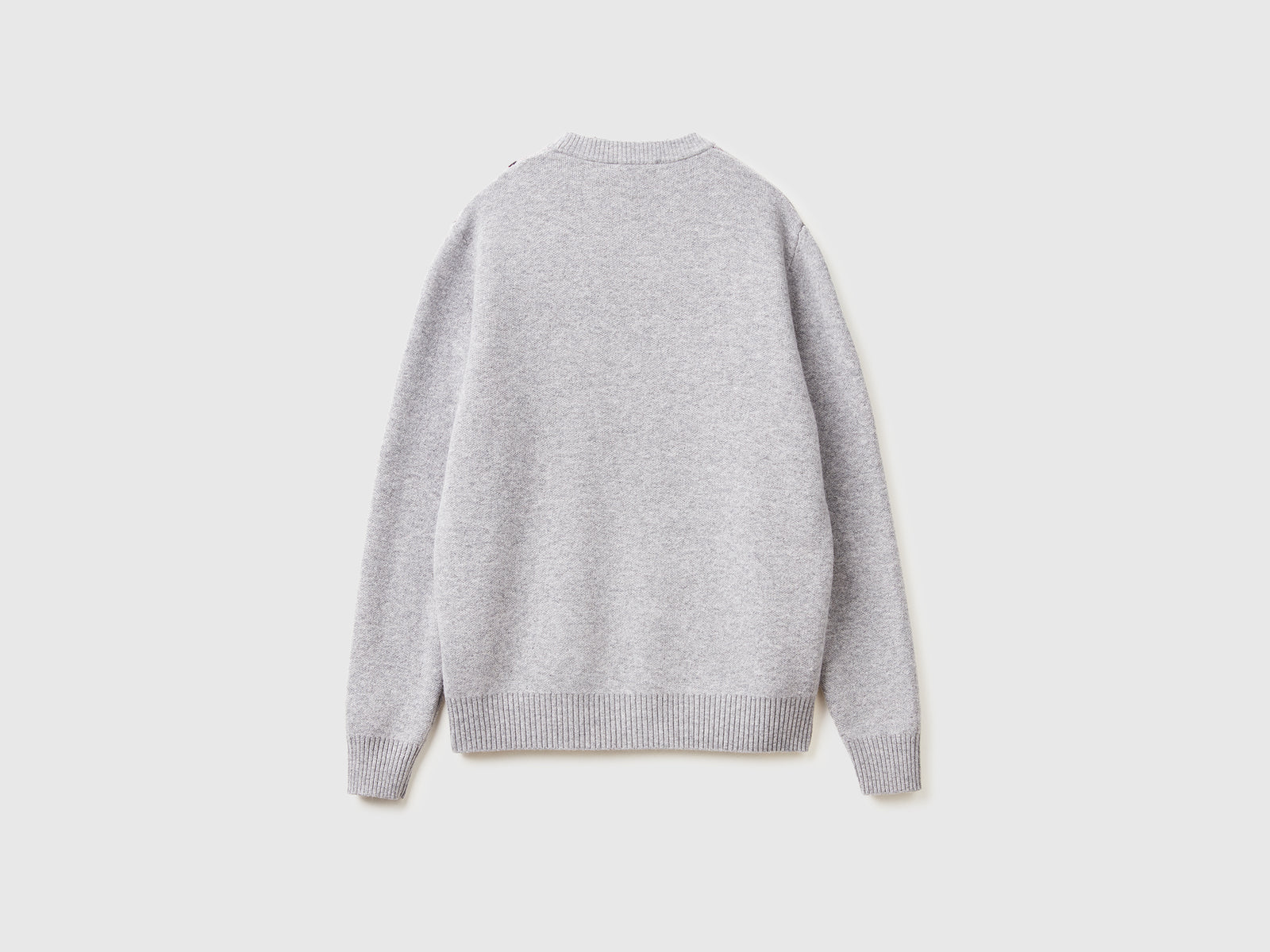 Maglione con grafica sci da uomo grigio 2 | Benetton Outlet