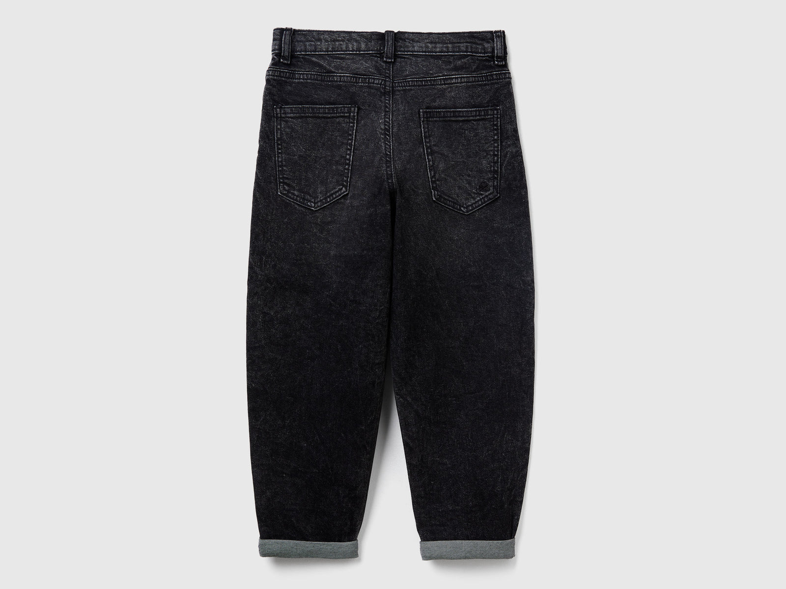 Jeans balloon fit da bambino nero 2 | Benetton Outlet