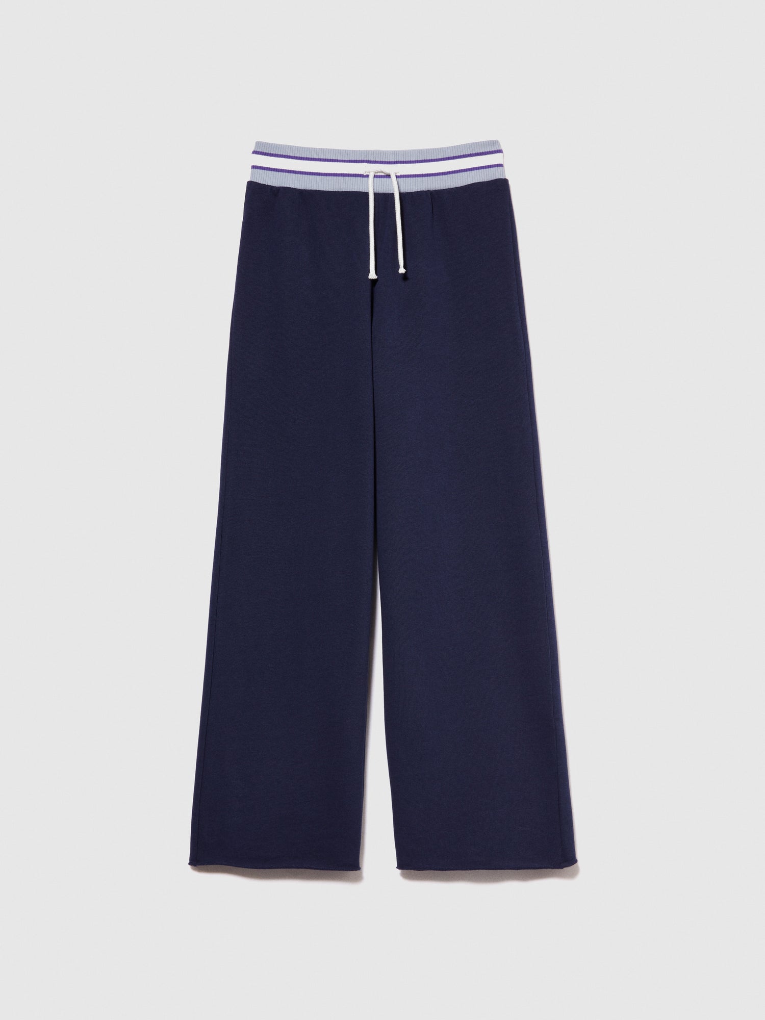 Pantaloni palazzo in felpa da bambina blu scuro | Sisley young Outlet
