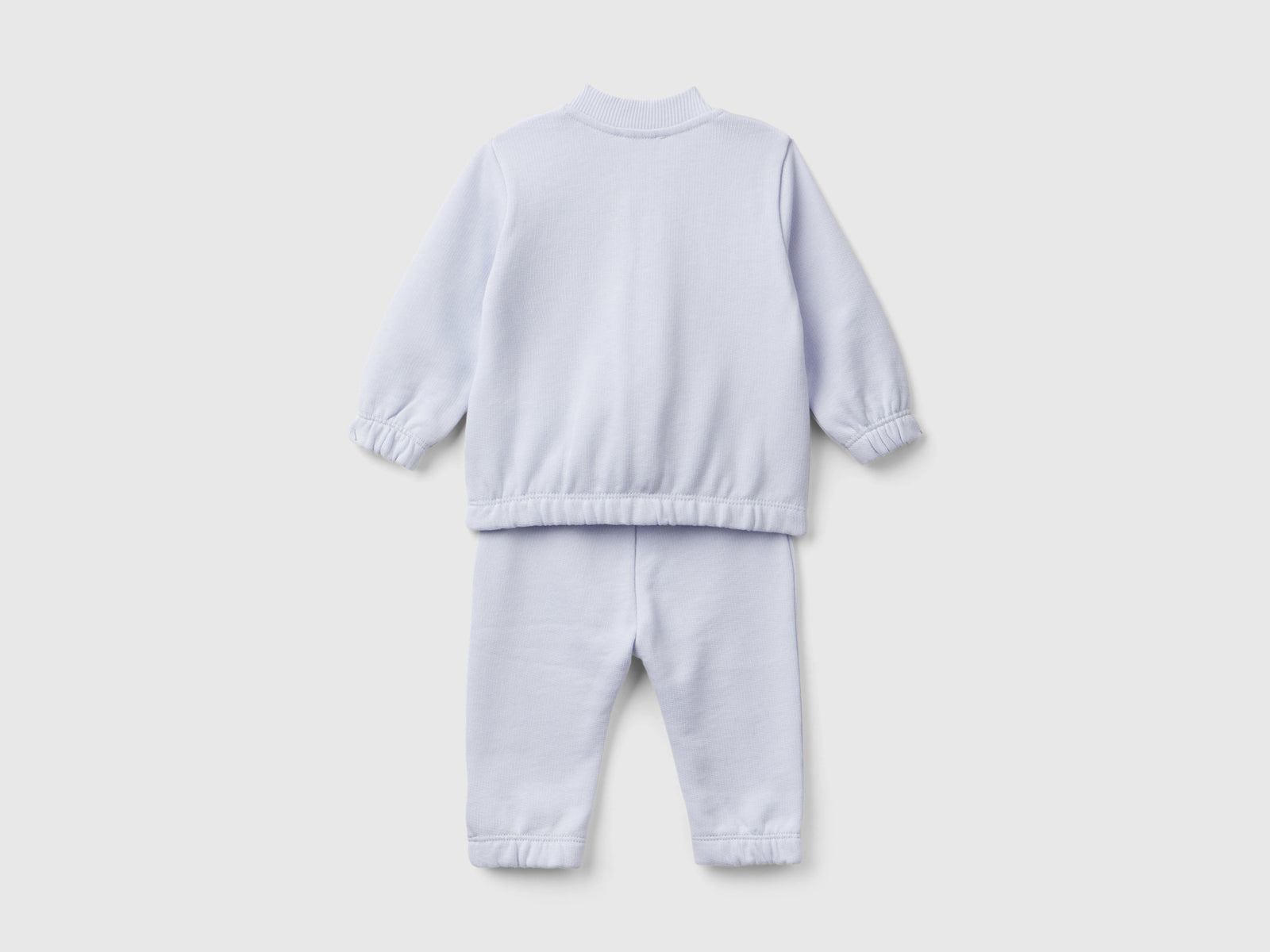 Organic cotton tracksuit da neonato celeste 2 | Benetton Outlet