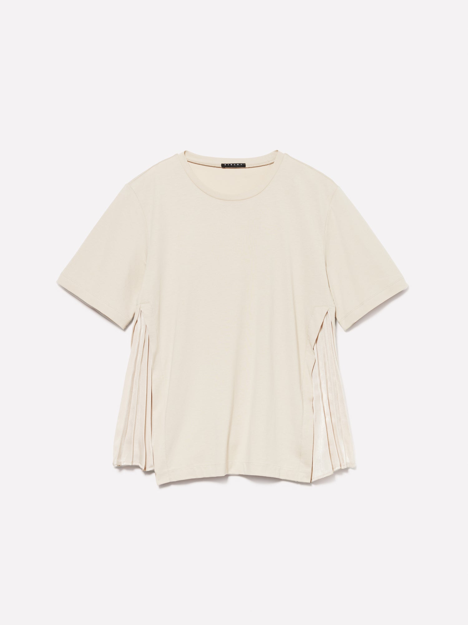 T-shirt rosa chiaro con plissé da donna rosa tenue | Sisley Outlet