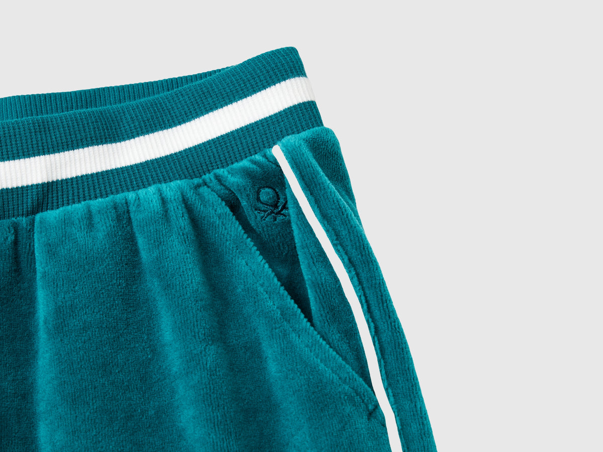 Pantaloni in ciniglia con coulisse
